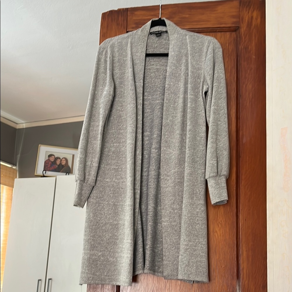 Banana Republic Gray Cardigan Sweater Lightweight Knit